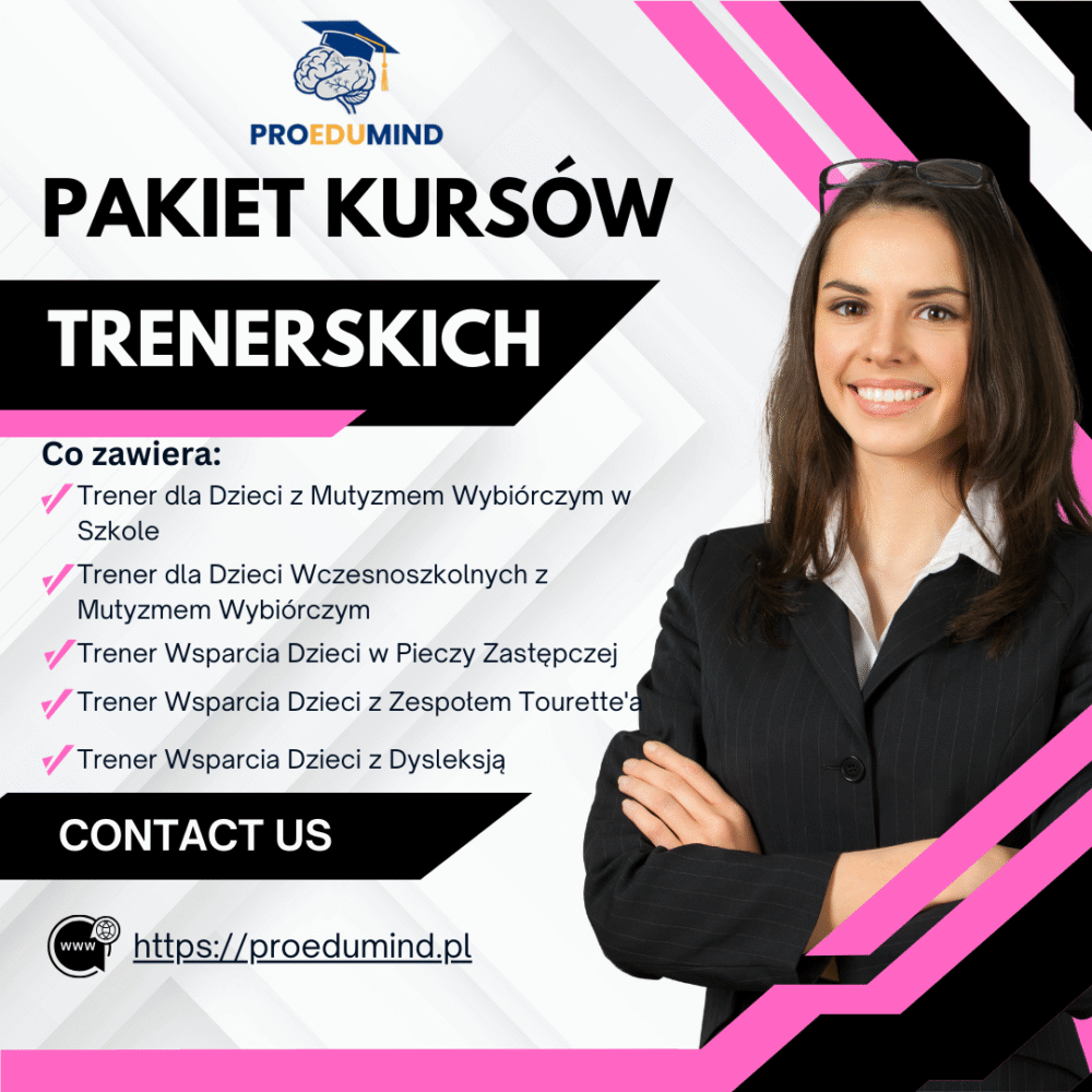PAKIET 5 KURSÓW TRENERSKICH - WSPARCIE DZIECI O SPECJALNYCH POTRZEBACH
