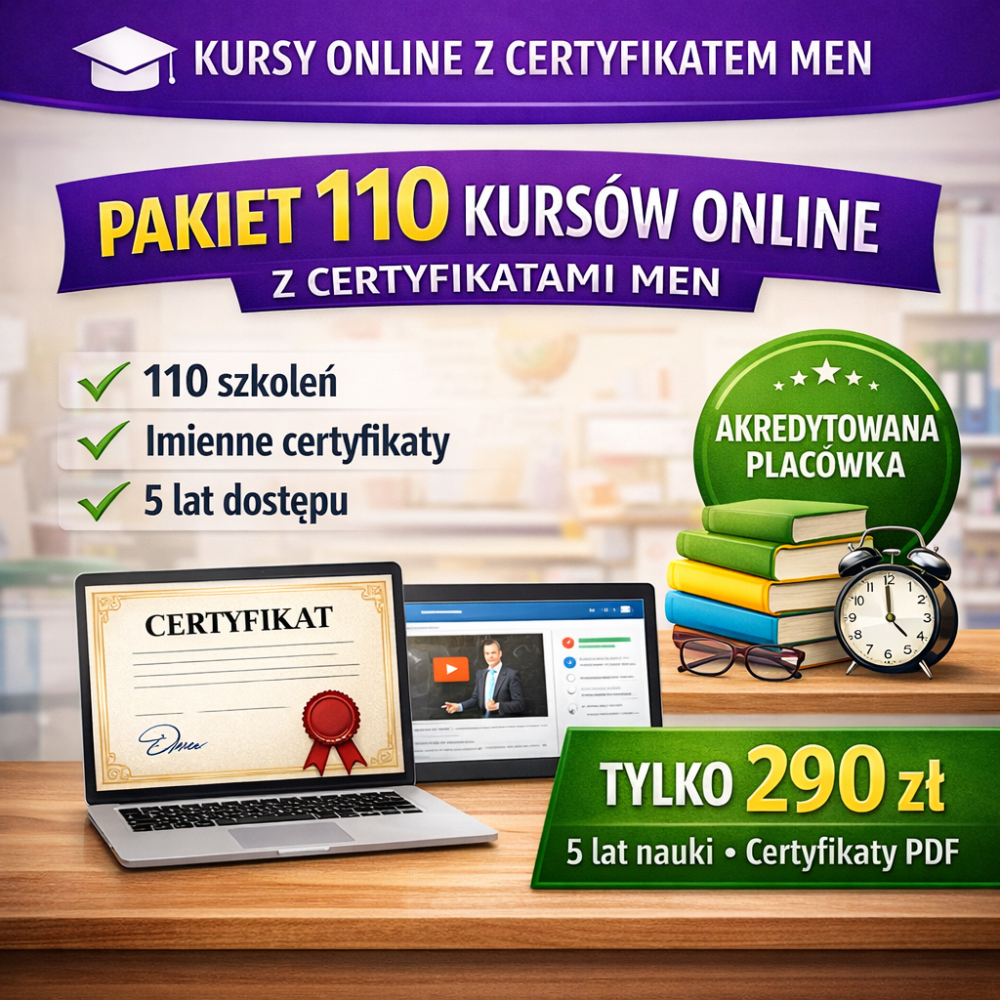 Kursy online z certyfikatem MEN