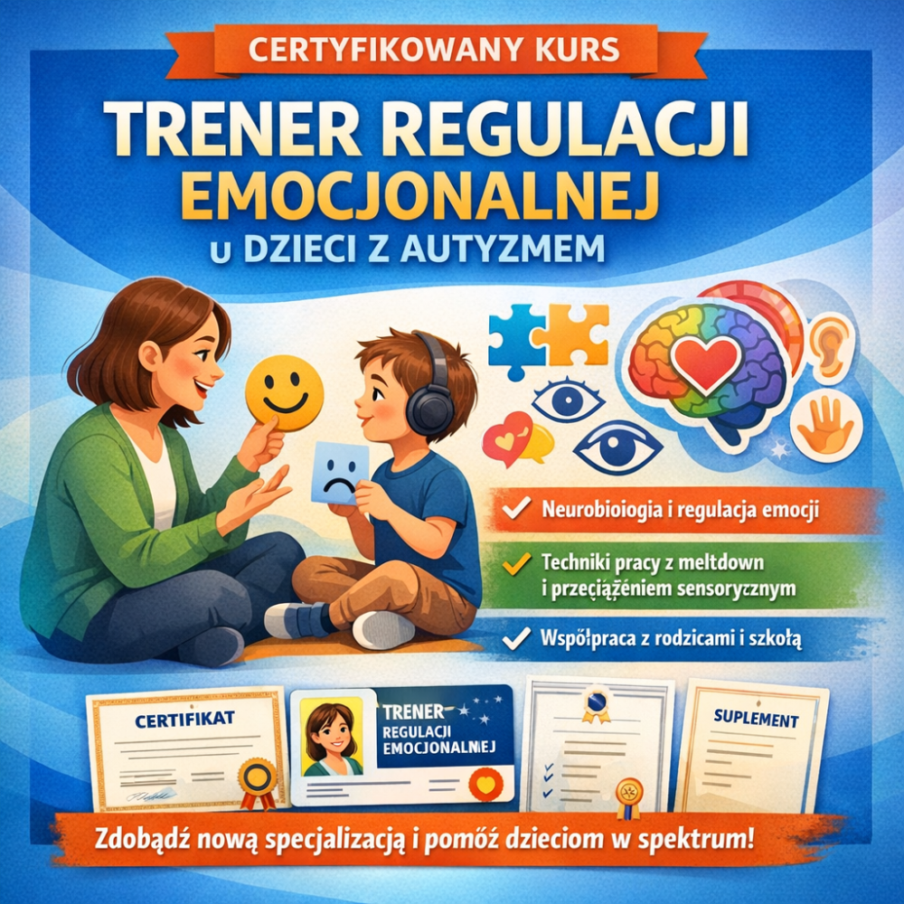 Kurs Trener Regulacji Emocjonalnej u Dzieci z Autyzmem