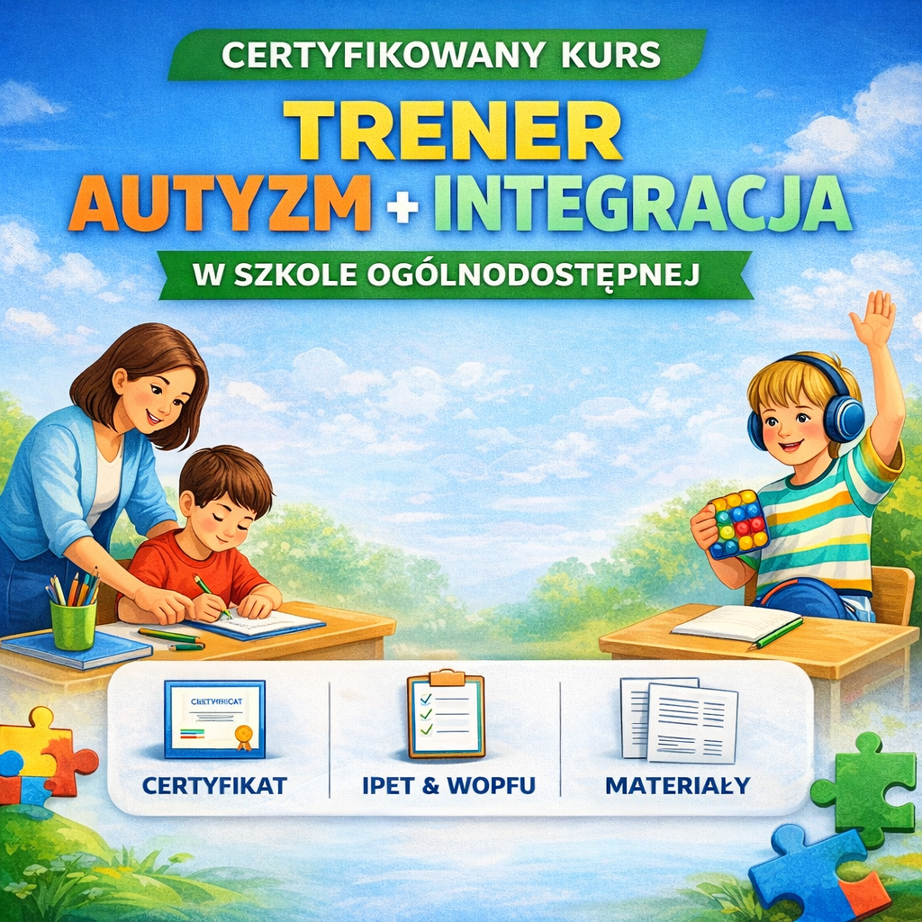 Kurs Trener Autyzm + Integracja w Szkole Ogólnodostępnej